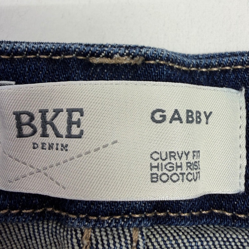 BKE Gabby Bootcut Jeans Womens 32 Dark Wash High Rise Curvy Fit Denim - Picture 2 of 12